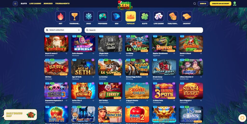 Gamblezen Слот машини