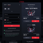 Starda Casino Registration form