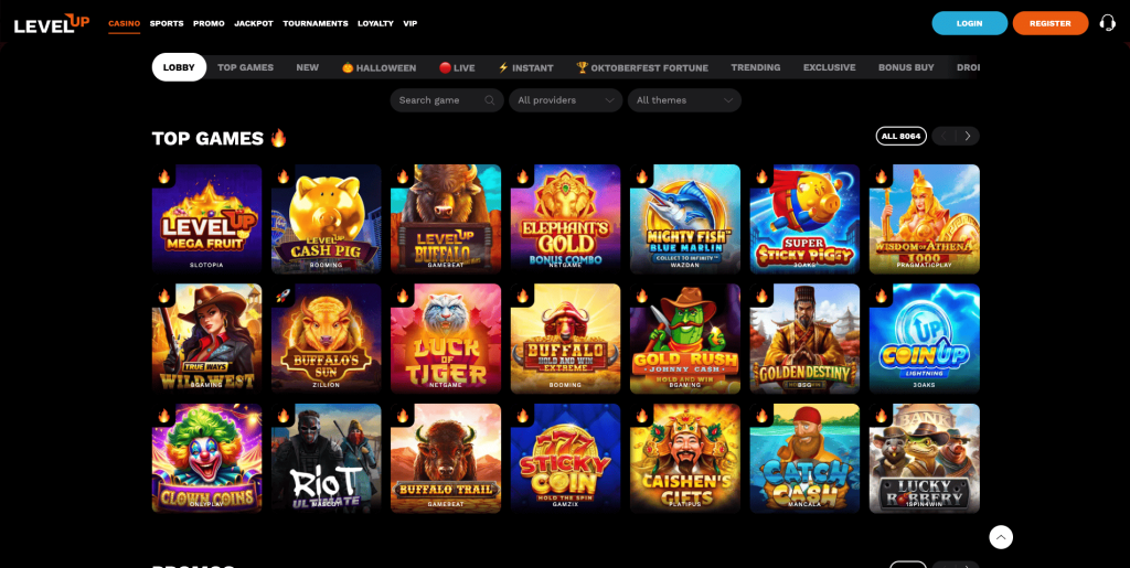 Level Up Casino Slots