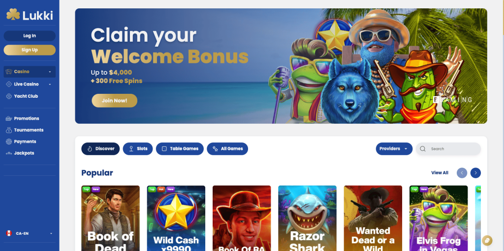 Lukki Casino Canada