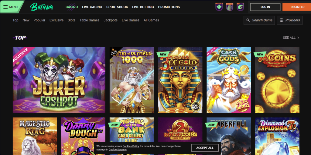 Betinia Casino Canada