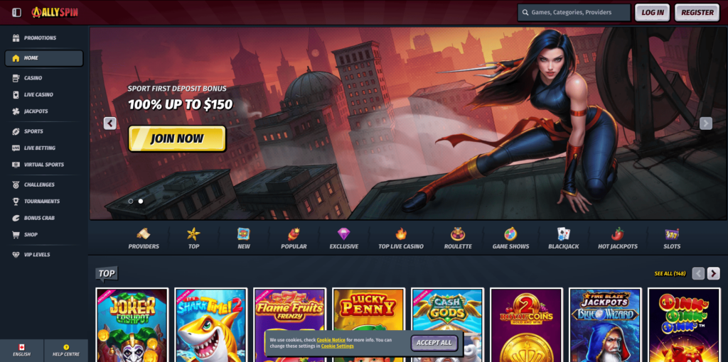 AllySpin Casino Canada