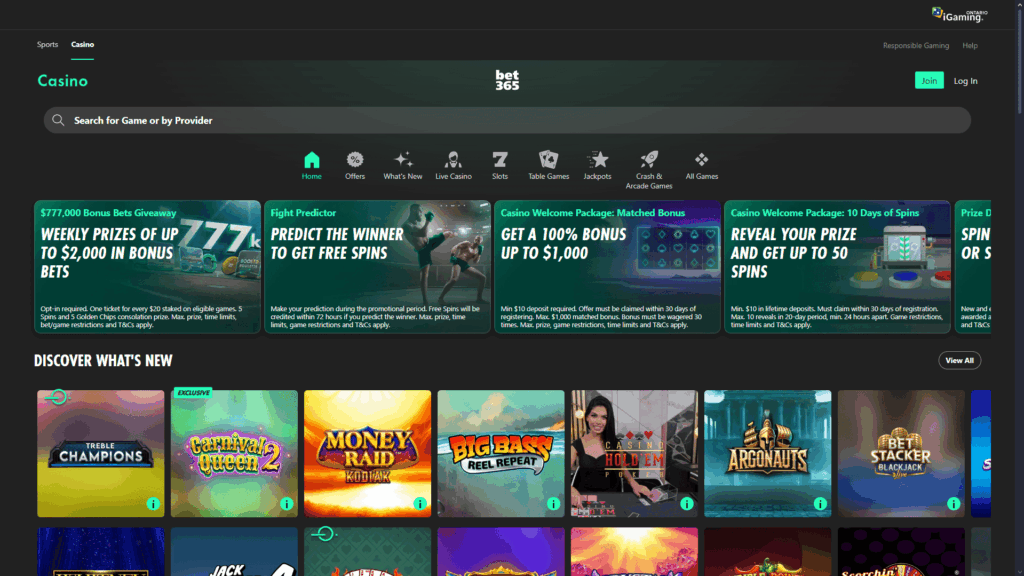bet365 casino Canada