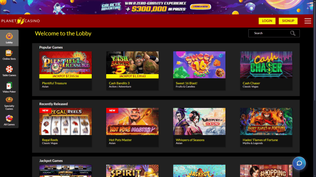 Planet7 casino Canada