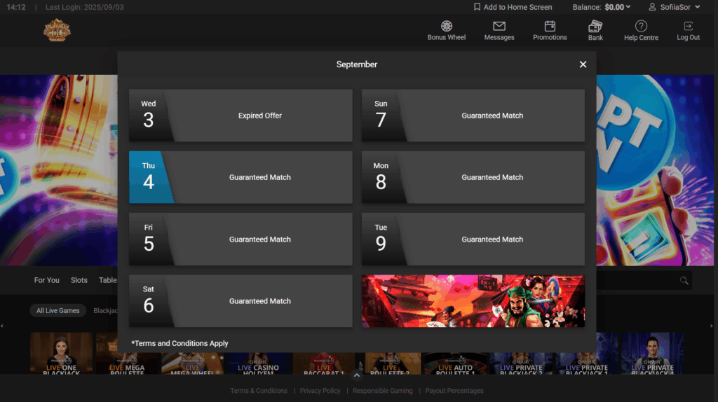 Mummys Gold casino bonuses