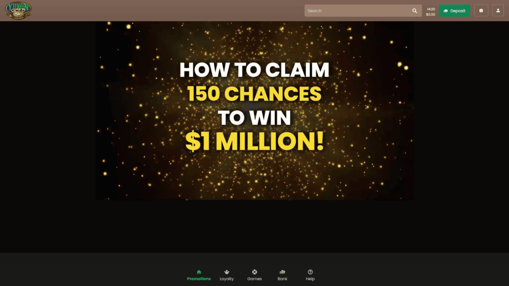 Yukon Gold casino bonuses