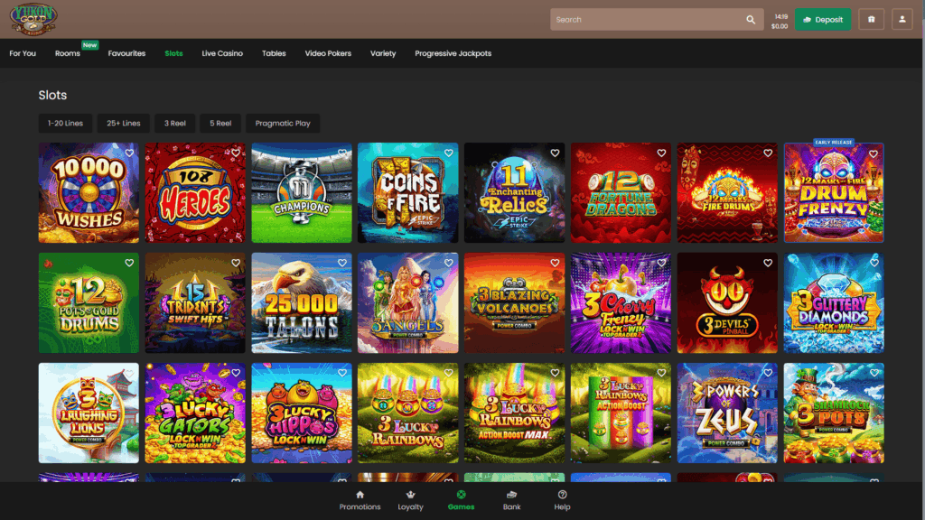Yukon Gold casino slots