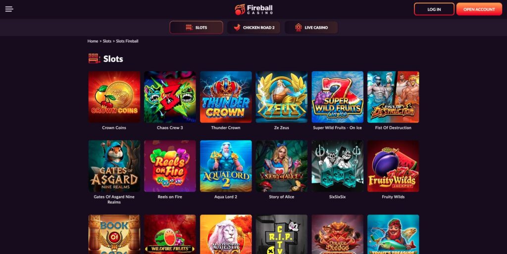 Fireball Casino Slots