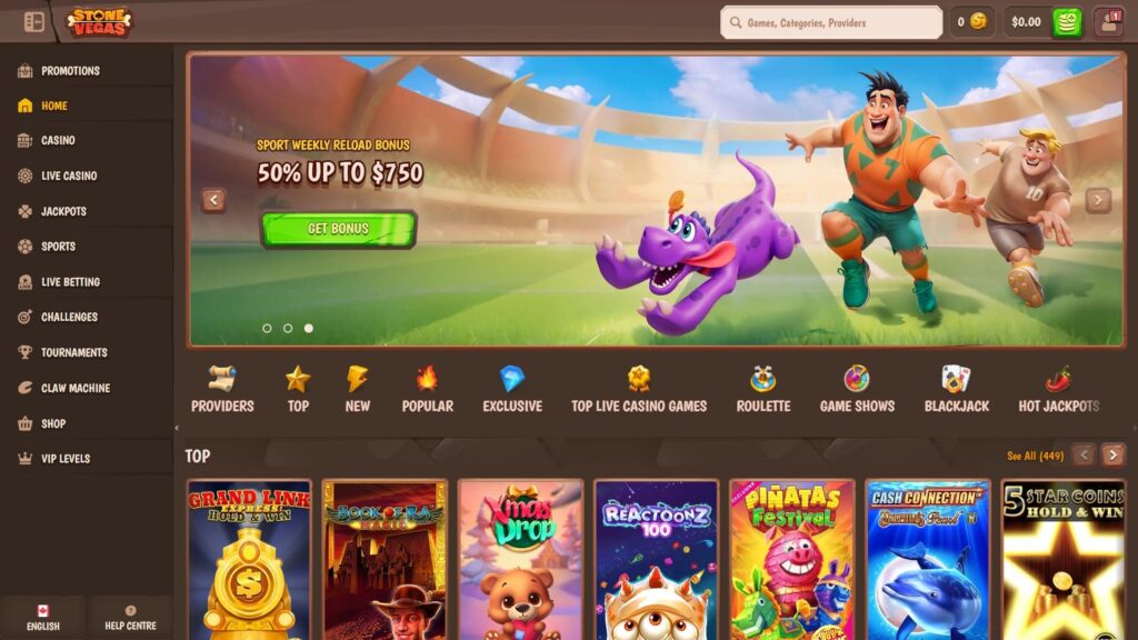 Stonevegas casino Canada