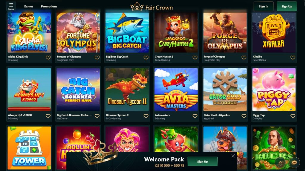 Fair Crown casino slots