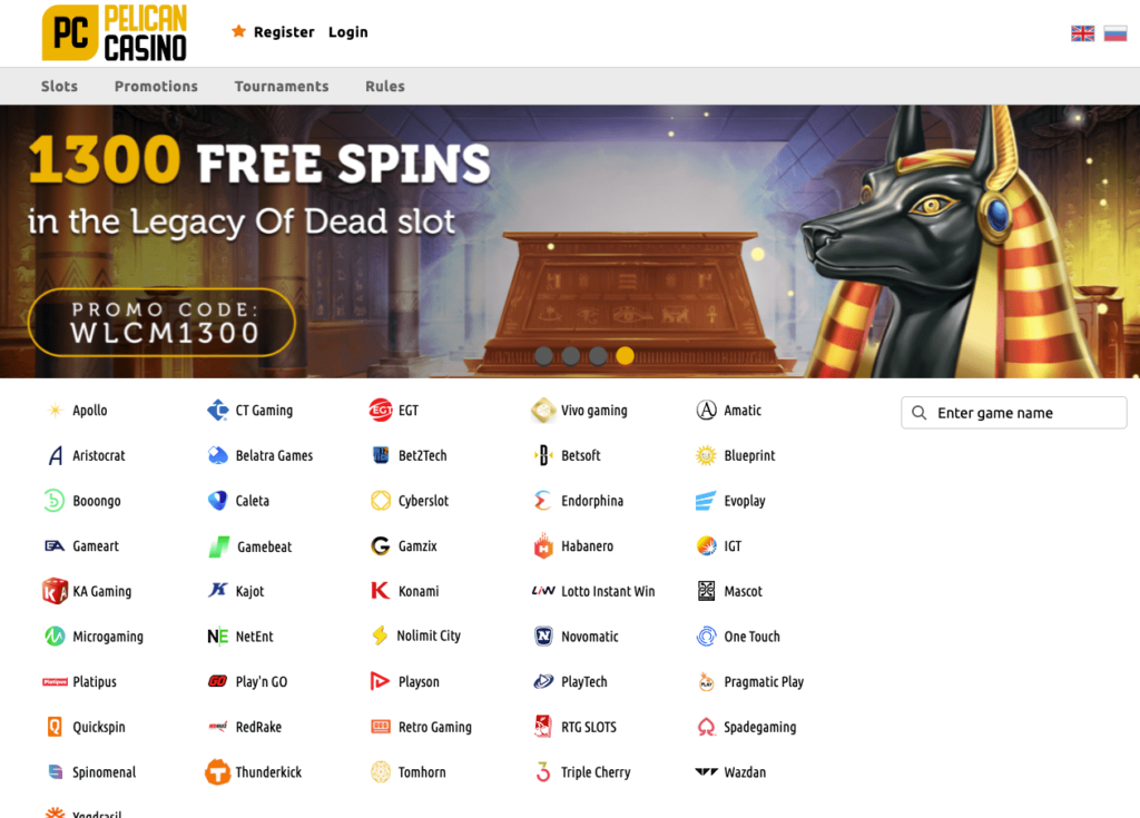 Pelican casino oficiální stránky