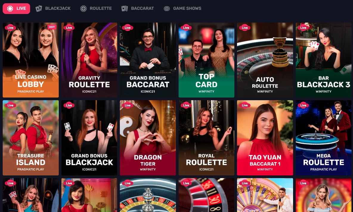 Casino s živými dealery