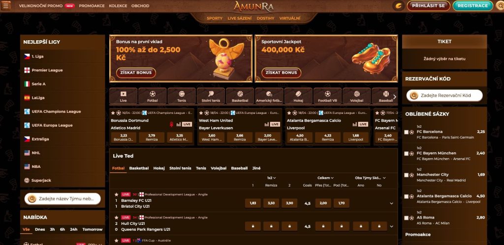 AmunRa sportovní sázení