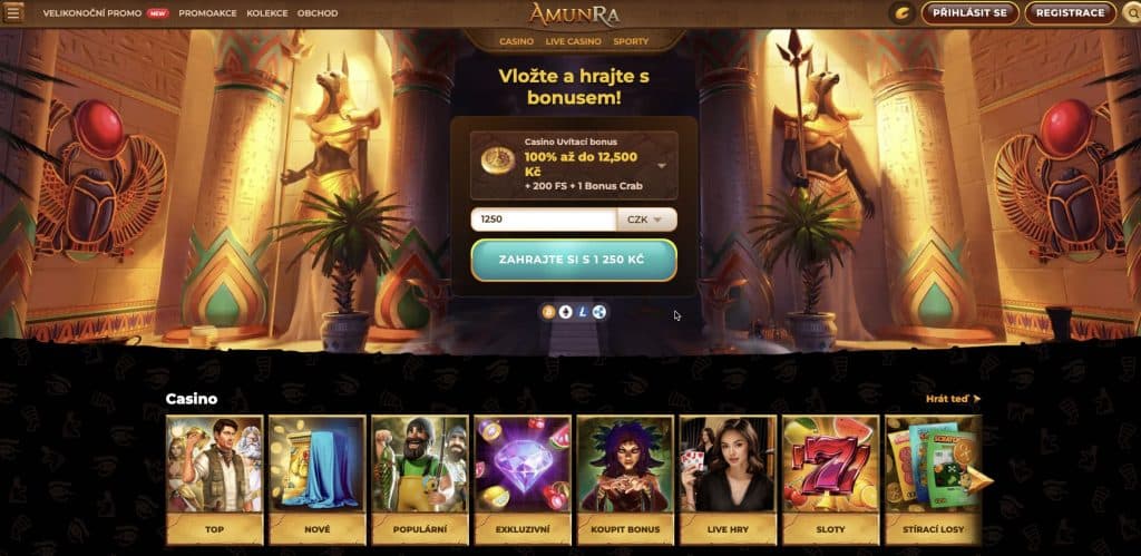 AmunRa casino oficiální stránka