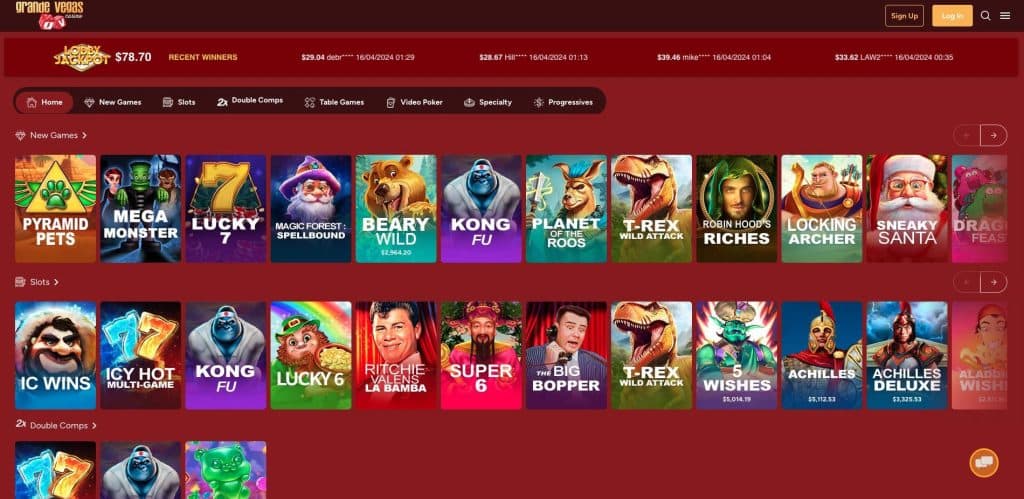 Grande Vegas casino sloty