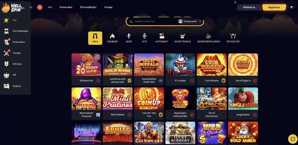 HellSpin casino sloty