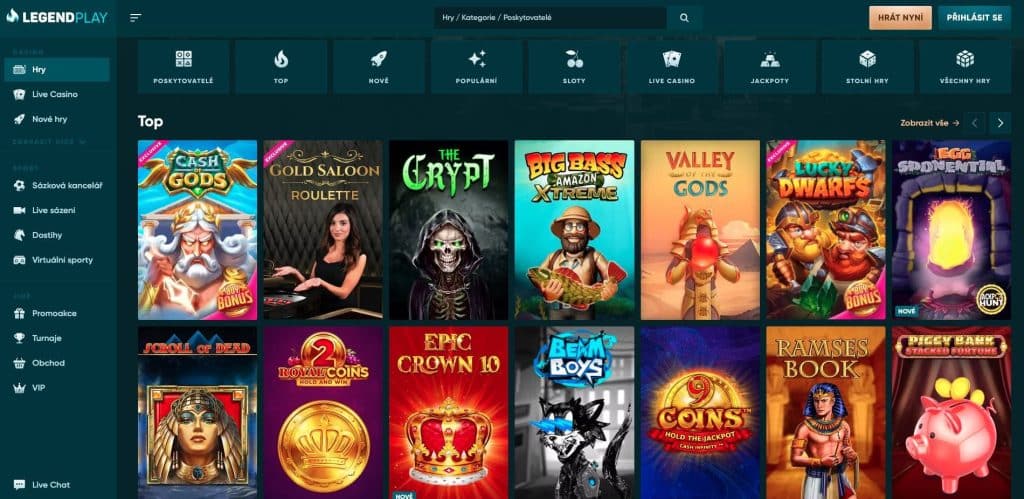 LegendPlay casino sloty