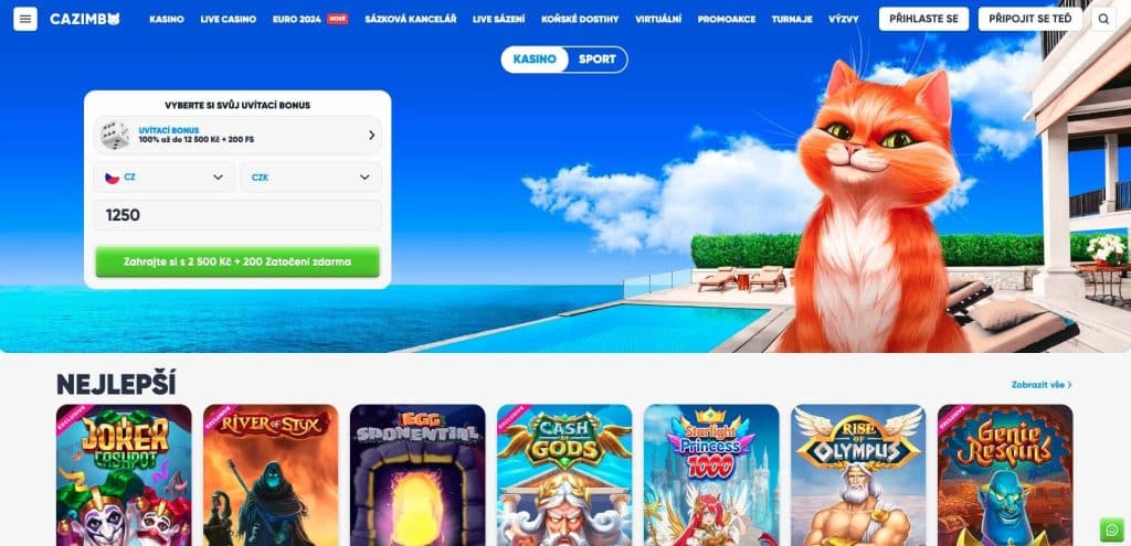 Cazimbo casino oficiální stránka