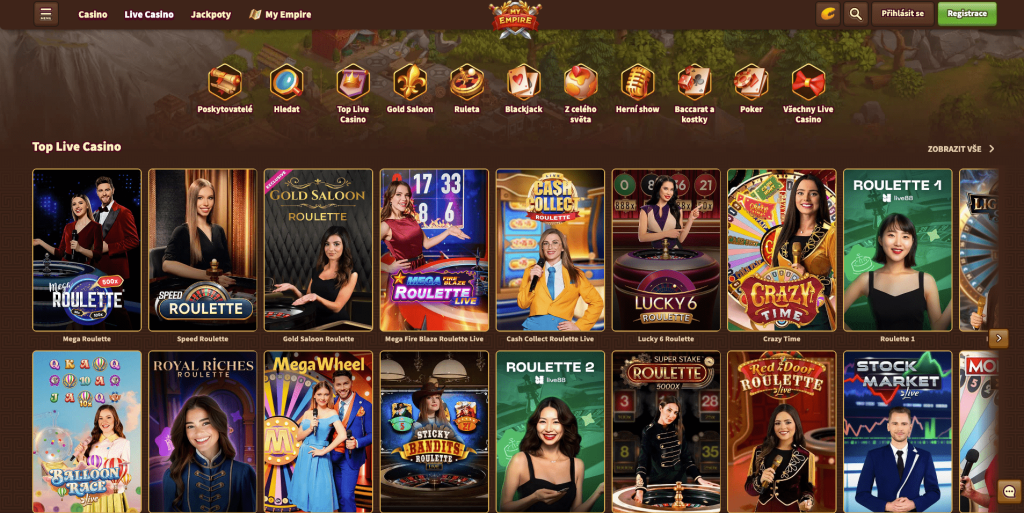 My Empire Casino Živé kasino