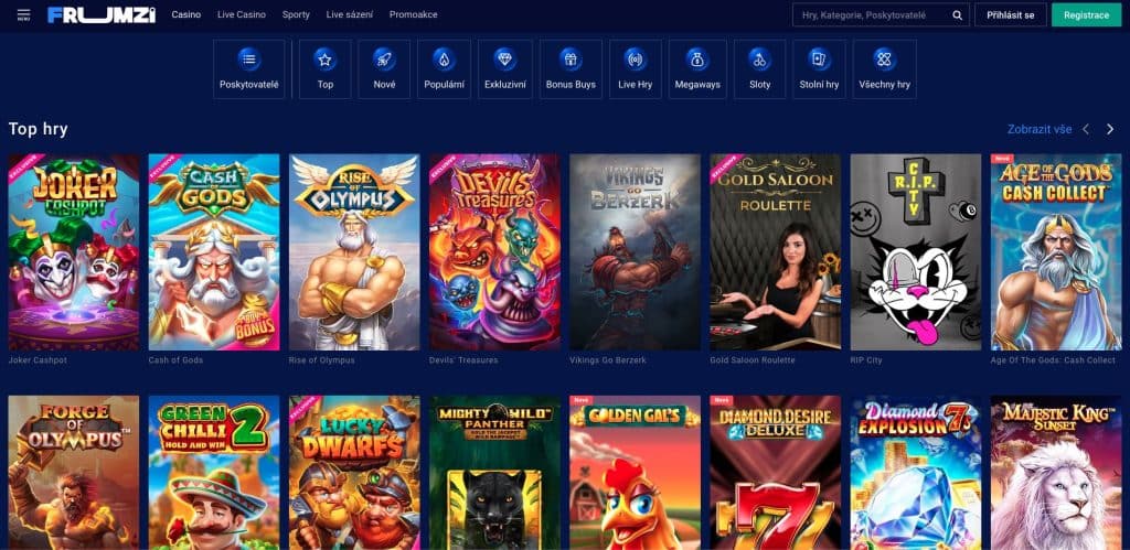 Frumzi hrací automaty