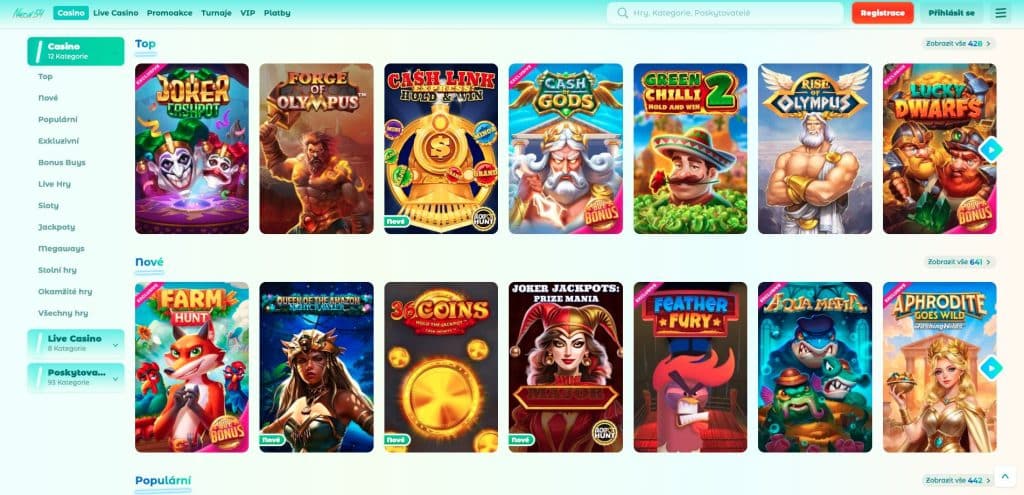 Neon54 hrací automaty