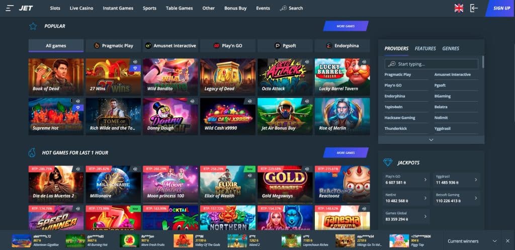 Jet hrací automaty