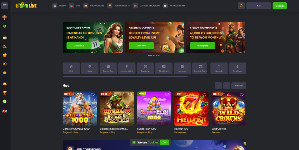 Spinline casino Česká republika