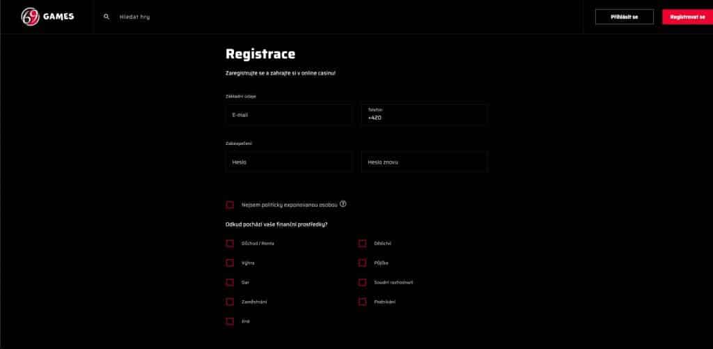 69games casino registrace