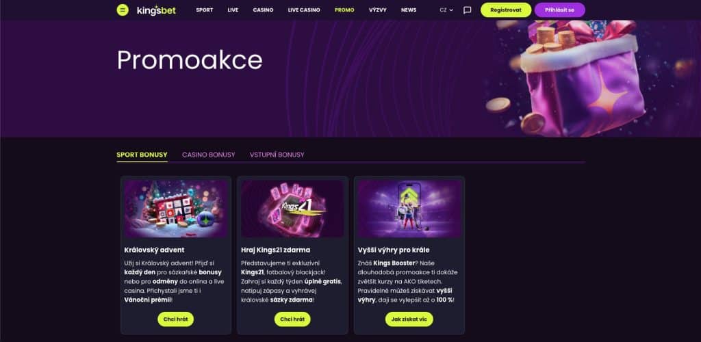Kingsbet casino bonusy