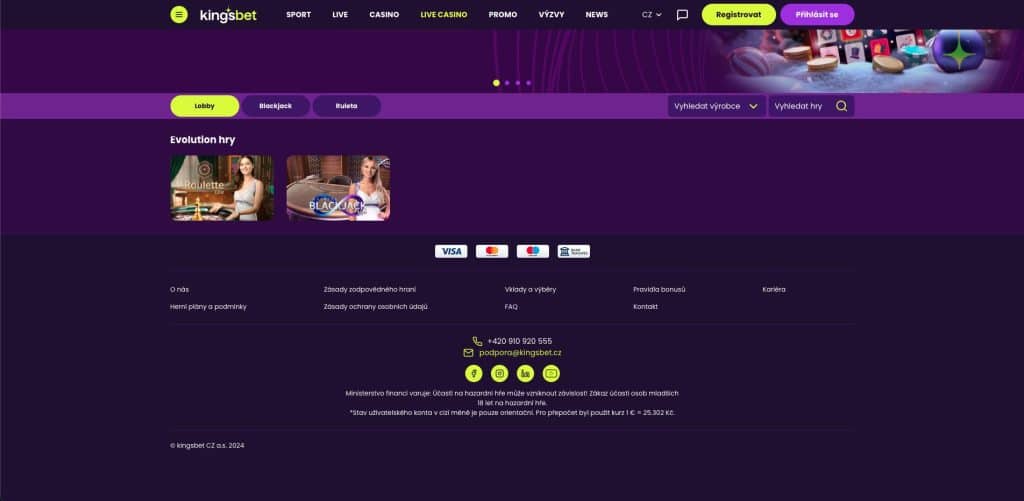 Casino s živými dealery