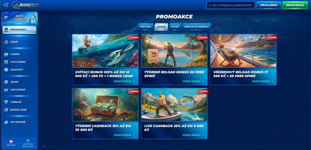 Bassbet casino bonusy
