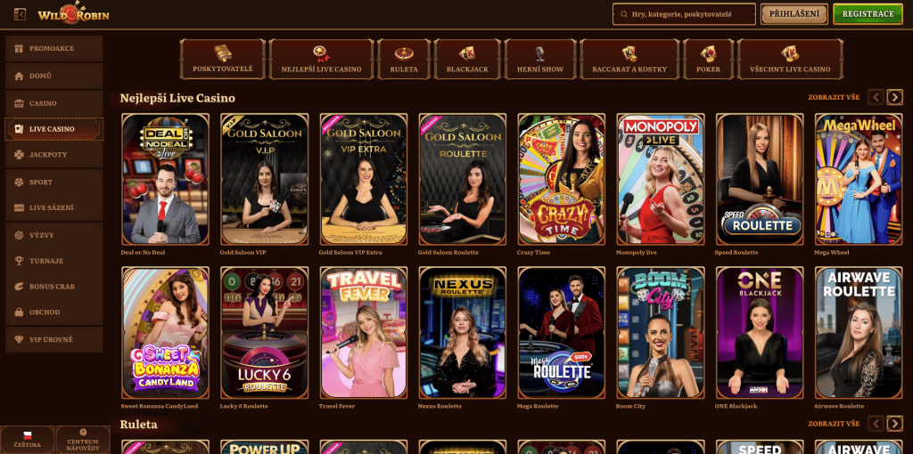 Casino s živými dealery