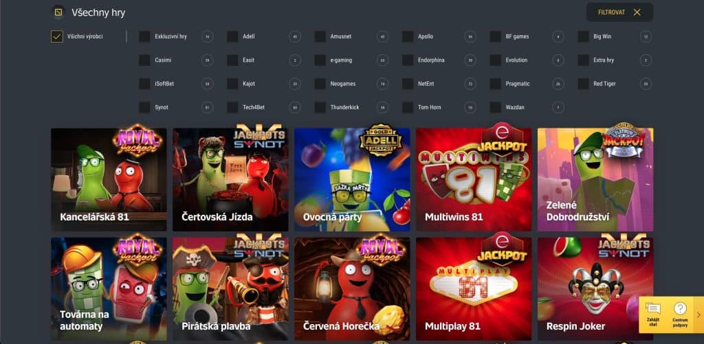 Sazka casino hrací automaty