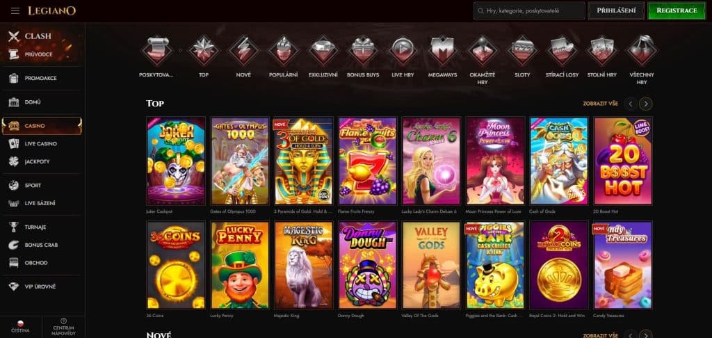 Legiano hrací automaty