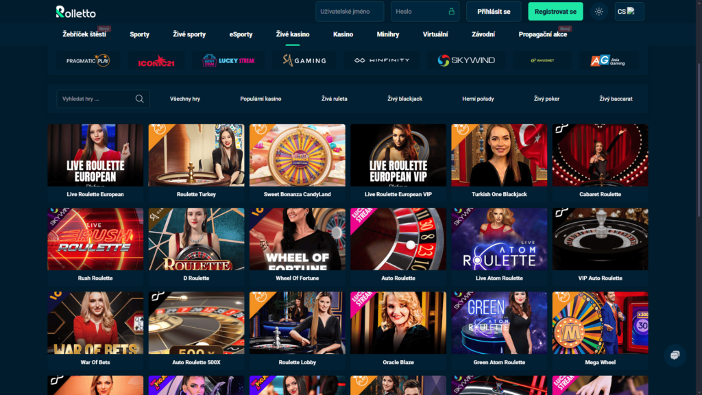 Casino s živými dealery