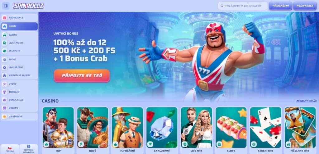 SpinRollz casino Česká republika