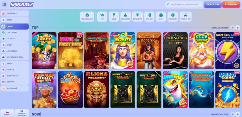 SpinRollz hrací automaty