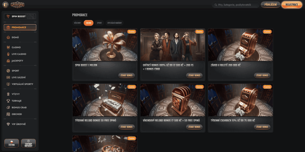 Gransino casino bonusy