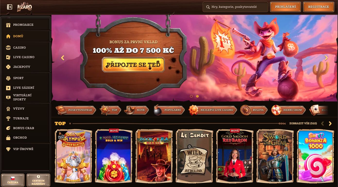Lizaro casino Česká republika