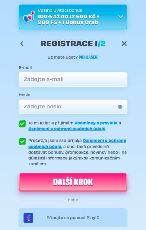 OnlySpins casino registrace