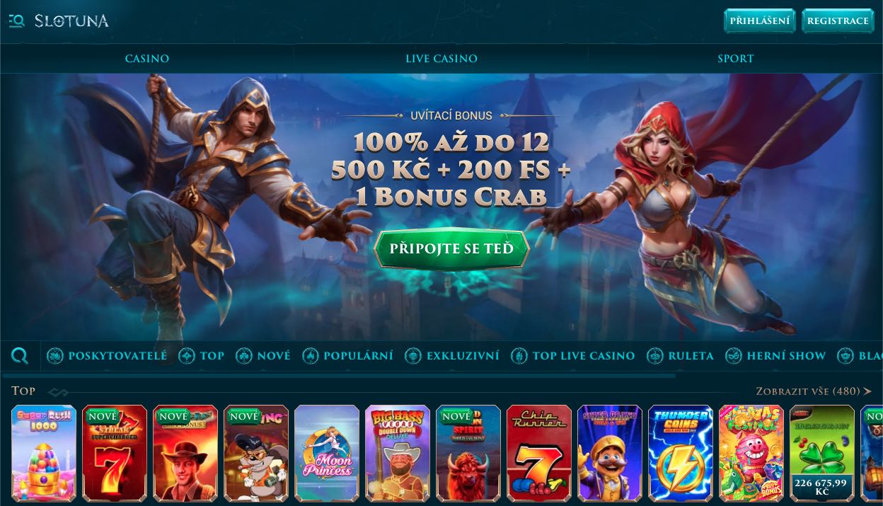 Slotuna casino Česká republika
