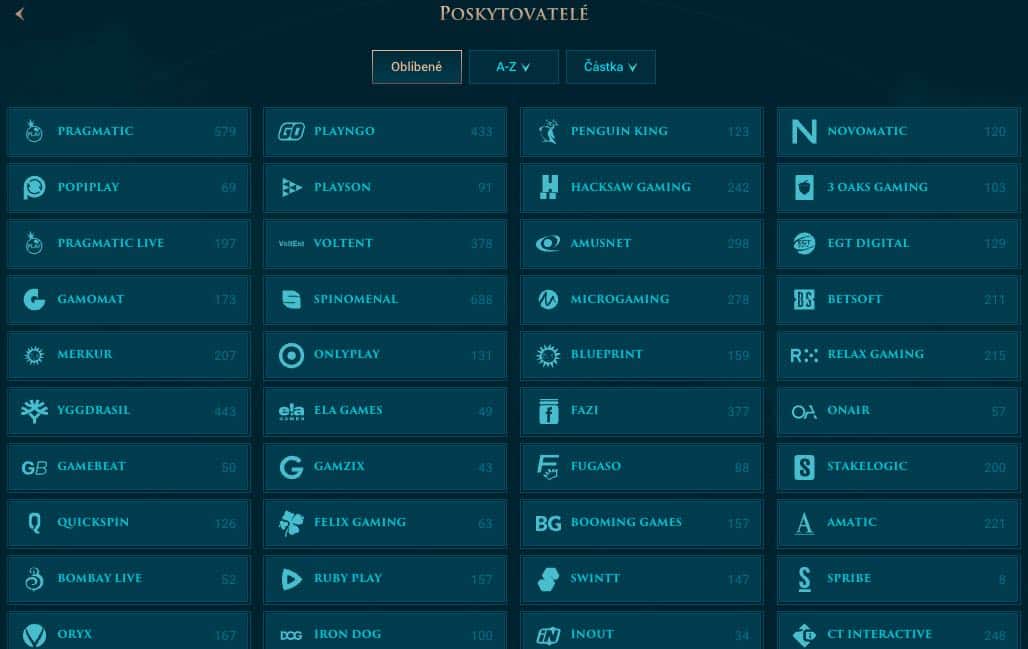 Vývojáři casino her