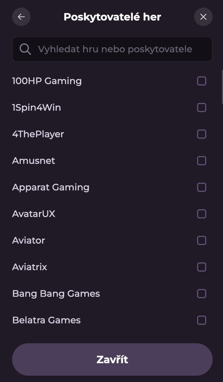 Vývojáři casino her