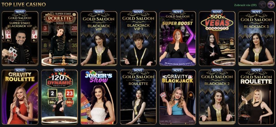 Casino s živými dealery