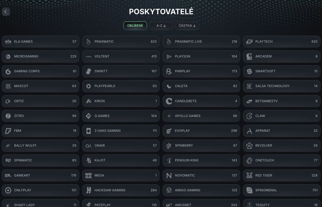 Vývojáři casino her