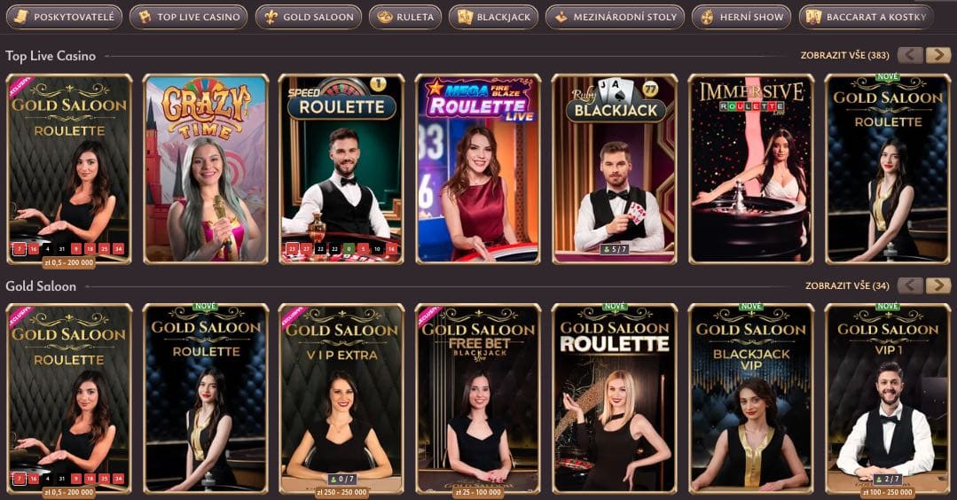 Casino s živými dealery