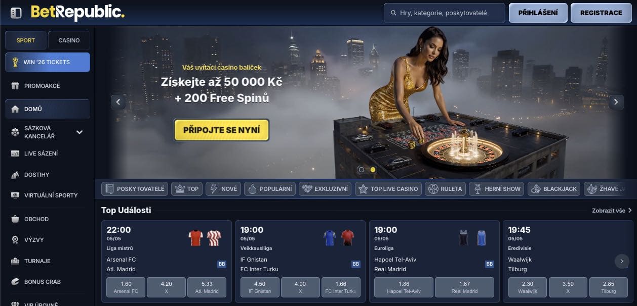 BetRepublic casino Česká Republika