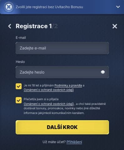 BetRepublic casino registrace