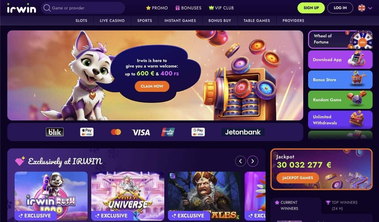 Irwin casino Česká Republika