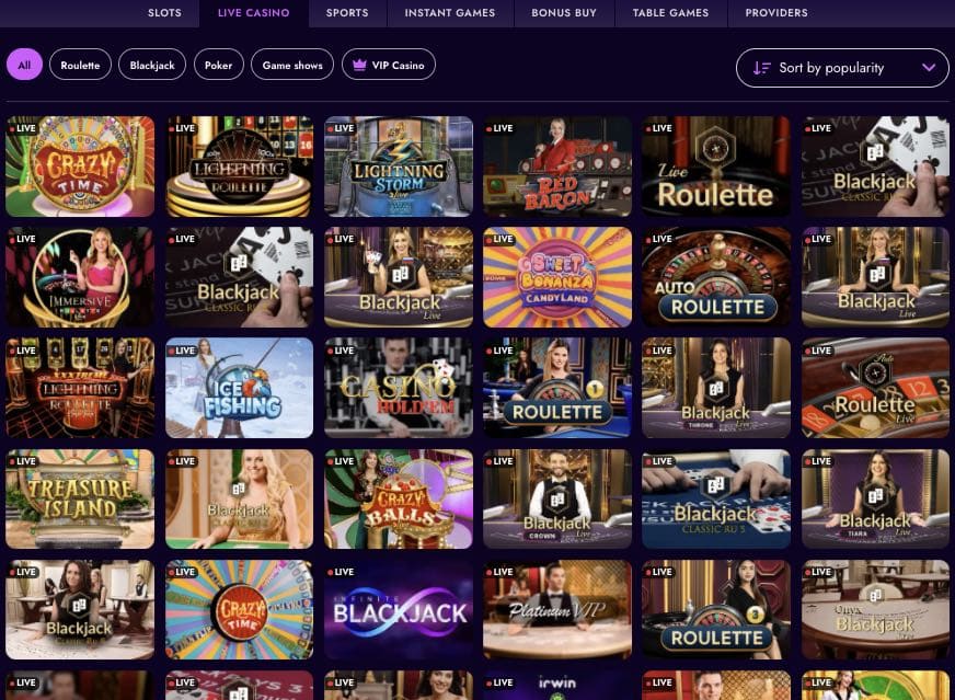 Casino s živými dealery